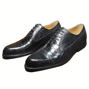Chaussures habillées en cuir véritable pour hommes 2026, à bout pointu, style slip-on, antidérapantes, pour l'automne - Product Image 5