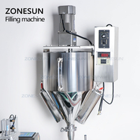 ZONESUN ZS-DTGT900M Automatique Cosmétique Cirage Crème Visage Pâte de Mélange de Chauffage Pompe À Rotor Machine de Remplissage