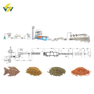 Ligne de production d'aliments pour poissons-chats riches en protéines et de fourrage pour animaux, équipement d'extrusion et machines de séchage - Product Image 1
