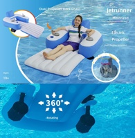 Chaise flottante électrique gonflable pour piscine avec hélice