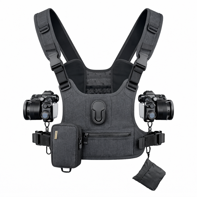High Quality Camera Functional Shoulder Chest Durable Camera Carrier Harness Vest for Cameras
