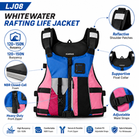 Gilet de flottabilité réglable et réfléchissant pour le rafting en eaux vives, le kayak, le canyoning et le sauvetage commercial en rivière