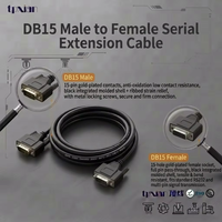 Câble d'extension industriel D-Sub DB15M vers DB15M, contacts plaqués or, faisceau de câblage de communication RS232 pour équipement de test CNC