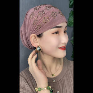2022 Neues Design Muslimische Frau Stirnband Turban Hut Mode Muslim Hijab Hut - Product Image 5