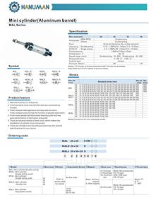 Mal/msal/<span class=keywords><strong>mtal</strong></span>/mald/malj xi lanh nhỏ hợp kim nhôm duy nhất đôi diễn xuất nam châm gắn các bộ phận khí nén khoan kích thước 16 20 25 - Product Image 5