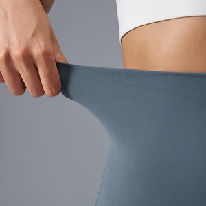 Pantalones de Yoga de Cintura Alta para Mujer <span class=keywords><strong>IPRETTY</strong></span>, Cintura Plegable, Control de Abdomen, Ligeramente Acampanados, Levanta Glúteos, Características Sólidas para Fitness - Product Image 3