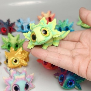 Juguete de Salamandra Bebé Impreso en 3D, Miniatura de Plástico, Artículo de Regalo con Ojos Simulados y Articulaciones Móviles - Product Image 2