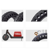 Neumático de goma sólida de 8,5 pulgadas 8,5x2 para patinete eléctrico Xiaomi M365/Pro/1s 36V a prueba de perforaciones accesorios duraderos para patinete