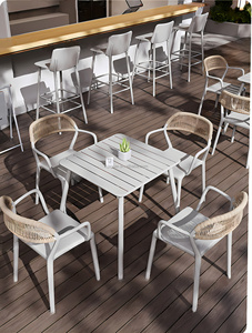 Conjunto de Muebles para Cafetería y <span class=keywords><strong>Restaurante</strong></span>, Ideal para Cafeterías, Bistrós, Pizzerías y Espacios de Servicio de Alimentos, Salas de Descanso de Oficina y Exteriores - Product Image 3