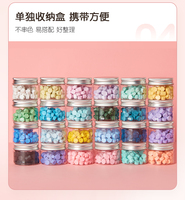 Jinyuan perles de cire colorées mélangées Macaron bouteille 60g brouillard visage mat granule cire en relief sceau spécial