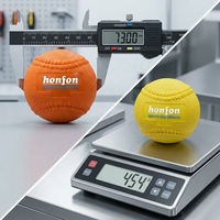 Ballons Plyo texturés de qualité professionnelle pour l'entraînement des équipes de baseball - Ballons lestés robustes à coutures - Pack en vrac pour exercices de niveau professionnel