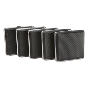 Étui à cigarettes portable Erliao <span class=keywords><strong>en</strong></span> <span class=keywords><strong>cuir</strong></span> et métal vintage, 100 mm, 20 pièces, étanche, avec logo personnalisé, boîte à tabac <span class=keywords><strong>en</strong></span> métal - Product Image 1