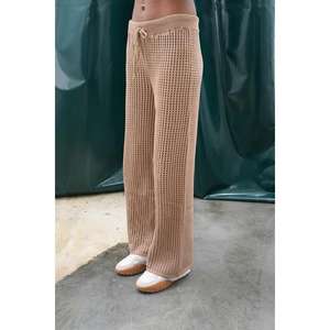 Sobe Women <b>Knit</b> <b>Cardigan</b> Set 100% Cotton Breathable Loose Fit <b>Crochet</b> Sweater Outfit For Casual Wear - Product Image 4