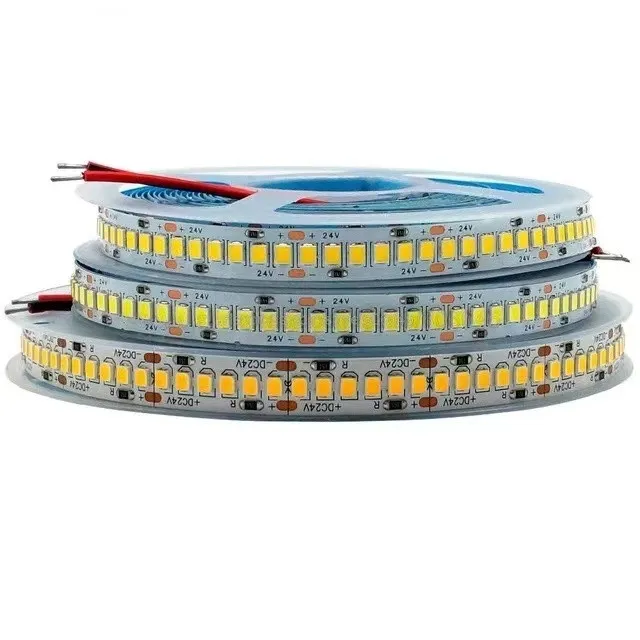 2835SMD 5M tira conduzida 12V brilhante tira conduzida para decoração de quarto tira conduzida de diodo branco quente/branco 60/120/240 lâmpada conduzida luz