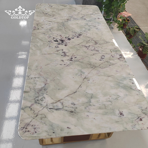 แผ่นหินอ่อน GOLDTOP Custom Fior Di Pesco Apuano ขัดเงา แผ่นหินธรรมชาติสำหรับปูผนัง กระเบื้องหินอ่อนขัดเงา - Product Image 5