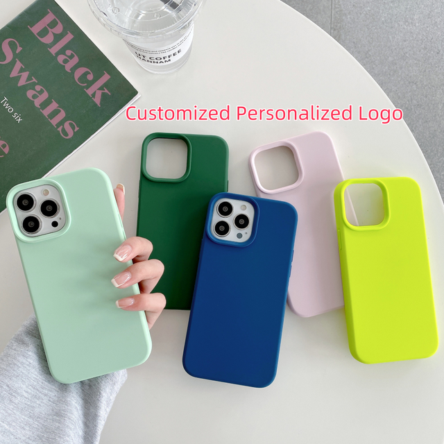 Free Sample Liquid Silicone Phone Cases for iPhone 17 16E 15 14 13 12 11 Pro Max OEM Customize Logo Back Cover Waterproof Shell