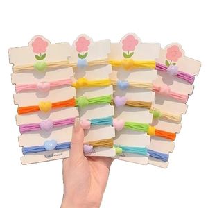 Élégants élastiques à cheveux en tissu de couleur bonbon <span class=keywords><strong>pour</strong></span> filles, <span class=keywords><strong>pour</strong></span> les chignons, ne blessent pas les cheveux, accessoires <span class=keywords><strong>pour</strong></span> cheveux élastiques <span class=keywords><strong>pour</strong></span> mariage - Product Image 5