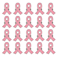 YIBAO – épingles en émail souple personnalisées pour le Cancer du sein, en alliage de Zinc rose, impression numérique, découpe