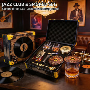 Kit de fumage de cocktails personnalisé sur le thème du <span class=keywords><strong>jazz</strong></span>, accessoires de luxe pour fumer le whisky, kit d'<span class=keywords><strong>infusion</strong></span> portable adapté aux bars - Product Image 2
