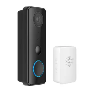 Tuya Wifi Không Thấm Nước 2MP 1080P Không Dây + Có Dây Pin Powered Tuya Video Chuông Cửa Máy Ảnh Nhà Thông Minh Thiết Bị An Ninh