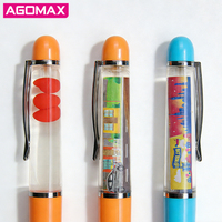 Stylo bille flottant liquide en métal tendance 0,5 mm pour options créatives
