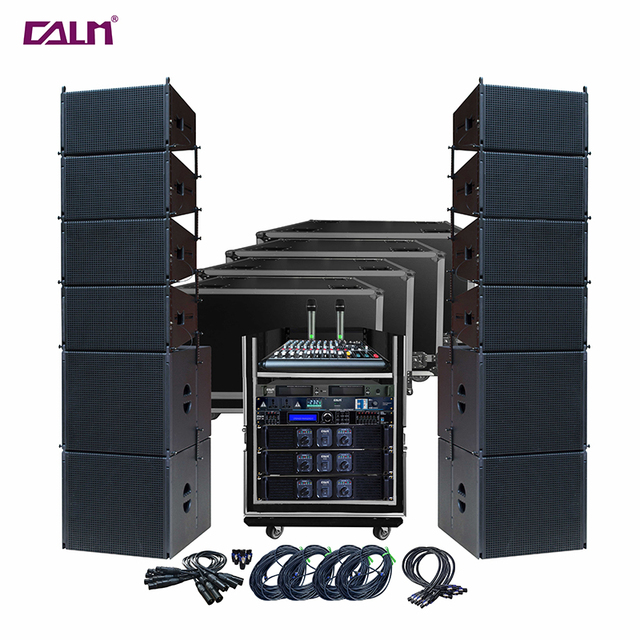 PA System Professional Audio Sound System Full Set of Line Array Speaker Cabinets Single 12 Inch Speakers for Sound Equipment