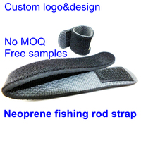 Sangles de pêche en néoprène pour attache à crochet pour sangles de support de canne à pêche