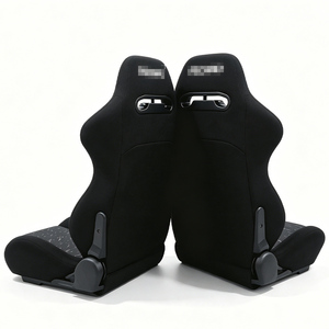 Sièges baquet de course universels Recaro en cuir et PVC imperméables rouges, personnalisés par le fabricant RE03 - Product Image 4