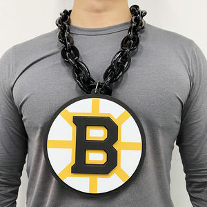 Collar con Colgante Unisex de los Lions, <span class=keywords><strong>EVA</strong></span>+ABS, Cadena Grande, Logotipo 3D de Espuma (8"x6") Detroit 32", para Fanáticos, Fiestas, Casual/Deportivo - Product Image 4