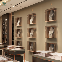 带 LED 照明的玻璃珠宝展示台，适用于珠宝店外部设计 - 可定制环保展示柜