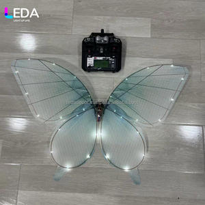 LEDA New Design Colorful Luminous Simulated Dynamic Insect butterfly RC Radio Transmitter Butterfly Outdoor Garden Decoration - Product Image 2