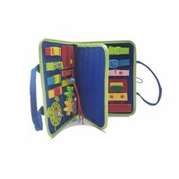 Livre d'activités pour l'éducation préscolaire, tableau d'activités sensorielles Montessori pour enfants, tableau d'apprentissage en feutre, tableau d'activités pour tout-petits