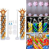 Poteau télescopique de 2 m pour arche, guide de route, support de ballons, décoration pour anniversaire, mariage, fête, événement sportif
