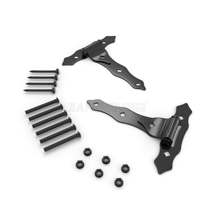 Puertas de <span class=keywords><strong>Granero</strong></span> con <span class=keywords><strong>Bisagras</strong></span> Clásicas Resistentes a la Oxidación, <span class=keywords><strong>Tipo</strong></span> T, con <span class=keywords><strong>Bisagras</strong></span> Resistentes, de Madera, con Revestimiento de Vinilo, Puerta de Cerca de Madera (1 Par) - Product Image 3