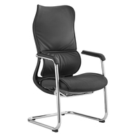 Passé BIFMA chaise de bureau en cuir de luxe gris cadre arrière pivotant chaise de patron plus large meubles d'appui-tête