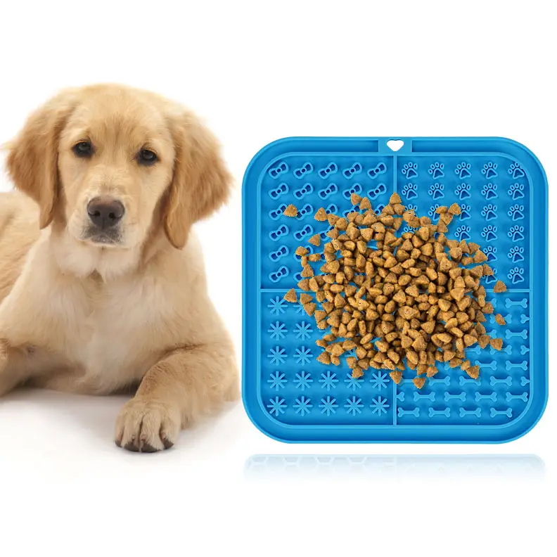 Atacado impermeável cão treinamento comida Silicone lambendo pet pad pet higiênico mat