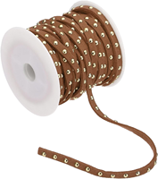 Vente en gros de rivets semi-ronds en velours coréen coloré de 5 mm, à une rangée, pour accessoires vestimentaires et composants de bijoux DIY