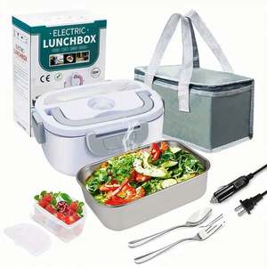 Lonchera Eléctrica Portátil con Calefacción de 12V/24V/110V/220V de Fábrica Cooperativa Ama-zon, Calentador de Alimentos - Product Image 1