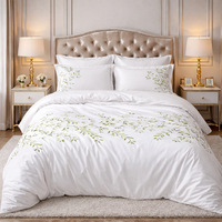 Parure de lit quatre pièces personnalisable imprimée transfrontalière, style nordique, en mélange polyester-coton, drap-housse réactif