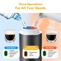 Cafetière portable USB 12V 80ml pour café chaud ou froid avec écran LED pour usage domestique