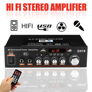GAP-G919 Mini Amplificador de Audio bluetooth Estéreo Amplificador de potencia FM SD HIFI 2CH <span class=keywords><strong>AMP</strong></span> Audio reproductor de música para coche - Product Image 2