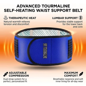 Nouvelle <span class=keywords><strong>ceinture</strong></span> de soutien lombaire et dorsal magnétique réglable en tourmaline bleue pour le <span class=keywords><strong>sport</strong></span> - Product Image 5