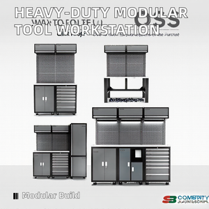 Banco <span class=keywords><strong>de</strong></span> Trabajo <span class=keywords><strong>de</strong></span> Madera Sólida Resistente Personalizable, Gabinete <span class=keywords><strong>de</strong></span> Herramientas Modular, Combinación <span class=keywords><strong>de</strong></span> Almacenamiento para Taller y Garaje, Soporte OEM - Product Image 2