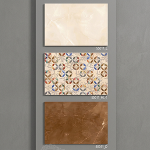 Fournisseur indien Meilleur Prix Carreaux muraux en céramique brillante émaillée numérique 10x15 12x18 12x24 Tailles Motifs floraux pour extérieur intérieur - Product Image 6