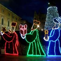 Sun-Neon Factory, vente en gros de motifs lumineux LED personnalisés sur le thème de Jésus, lumières de Noël personnalisées, étanches, pour aménagement paysager et mariages