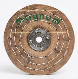 Leather Covered Cloth Wheel LCW for Metal Surface <b>Polishing</b> High Performance Industrial Buffing Wheel for Alloy Mirror Finishing - Product Image 2