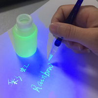 Encre invisible UV, encre anti-contrefaçon, stylo UV à encre invisible, encre magique fluorescente effaçable pour cartes à jouer invisibles