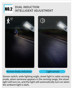 Lampe de rue solaire 4G WiFi à double caméra, résolution 2K 4MP, capteur radar, contrôle par application, étanche IP65, lampe de sécurité extérieure - Product Image 6