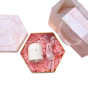 Elegante Scatola Esagonale per Bomboniere, Confezione <span class=keywords><strong>Regalo</strong></span> per Gioielli con Stampa 'Sweet Witness', Scatola in Cartone per Amanti - Product Image 5