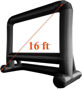 Écran gonflable publicitaire de grande taille 24 pieds 16 pieds 14 pieds, écran de cinéma gonflable pour projecteur extérieur, équipement de cinéma DLGZG - Product Image 6